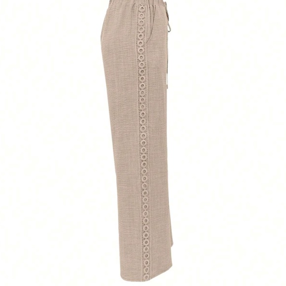 Minimalist Stretchy Waist Pocket Straight Leg Trouser Pants - Picture 4 of 6